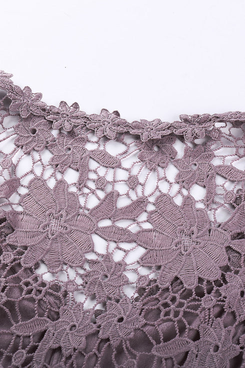 Crochet Lace Button Top
